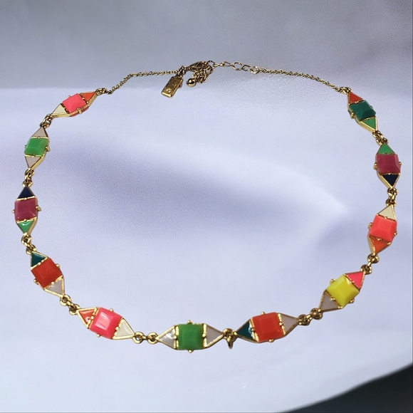 Kate Spade Pueblo Tiles Multi color Necklace - Picture 2 of 4